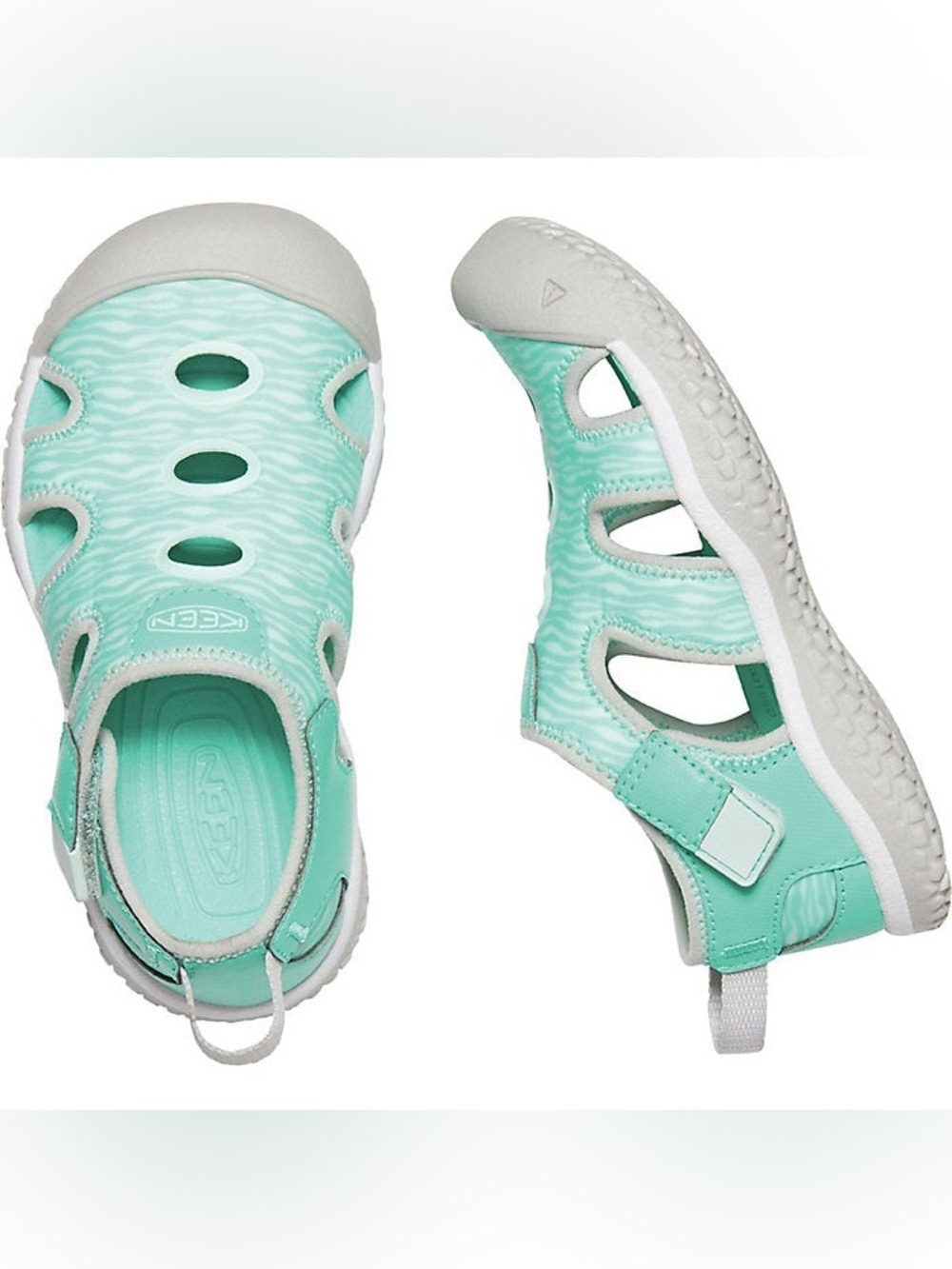 Keen Kids Mint Green Closed-Toe Sport Sandals